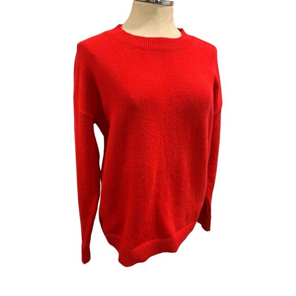 LOFT Sweaters - Small LOFT Womens Red Soft Oversize Pullover Sweater